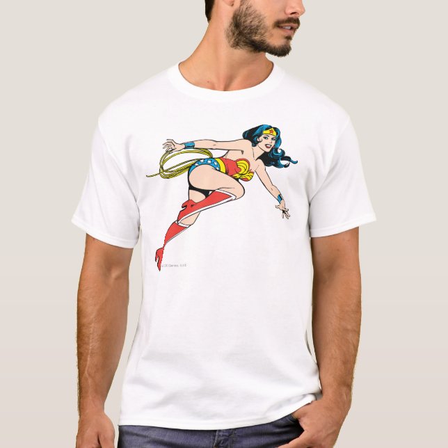 Wonder Woman Leap Right T-Shirt (Vorderseite)