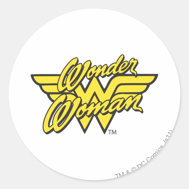 Wonder Woman Logo 1 Runder Aufkleber (Vorderseite)