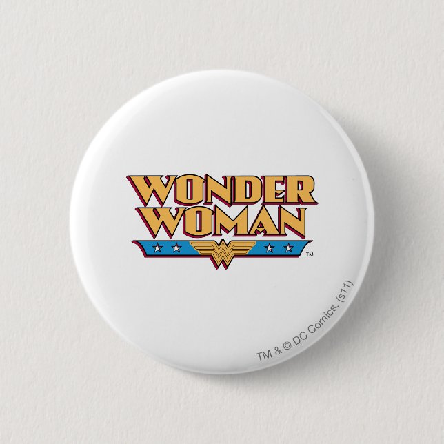Wonder Woman Logo 2 Button (Vorderseite)