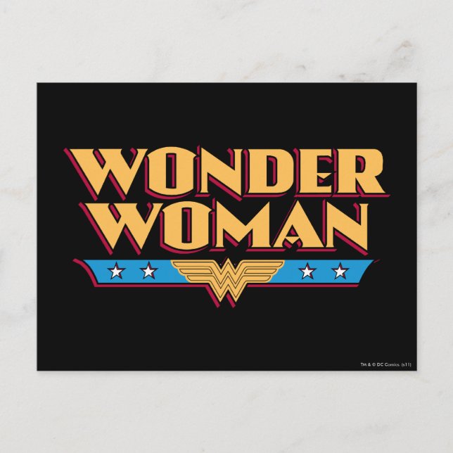 Wonder Woman Logo 2 Postkarte (Vorderseite)
