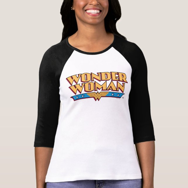 Wonder Woman Logo 2 Tri-Blend Shirt (Vorderseite)