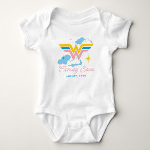 Wonder Woman Logo Babydusche Baby Strampler