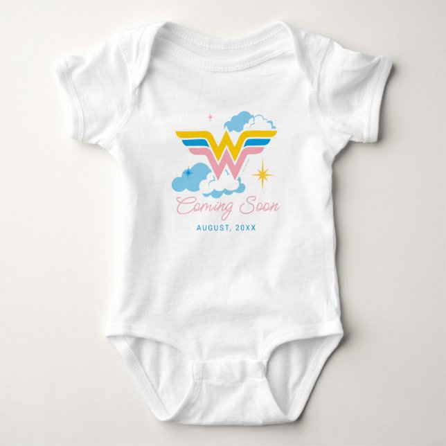 Wonder Woman Logo | Babydusche Baby Strampler (Vorderseite)