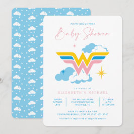 Wonder Woman Logo | Babydusche Einladung