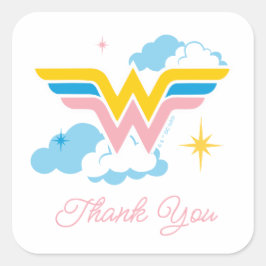 Wonder Woman Logo | Babydusche Quadratischer Aufkleber