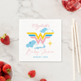 Wonder Woman Logo | Babydusche Serviette