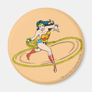 Wonder Woman mit Lasso verkabelt Magnet