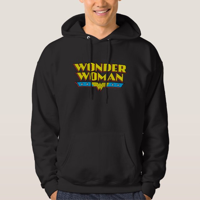 Wonder Woman Name and Logo Hoodie (Vorderseite)