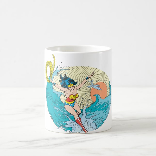 Wonder Woman Ocean Sky Kaffeetasse (Mittel)