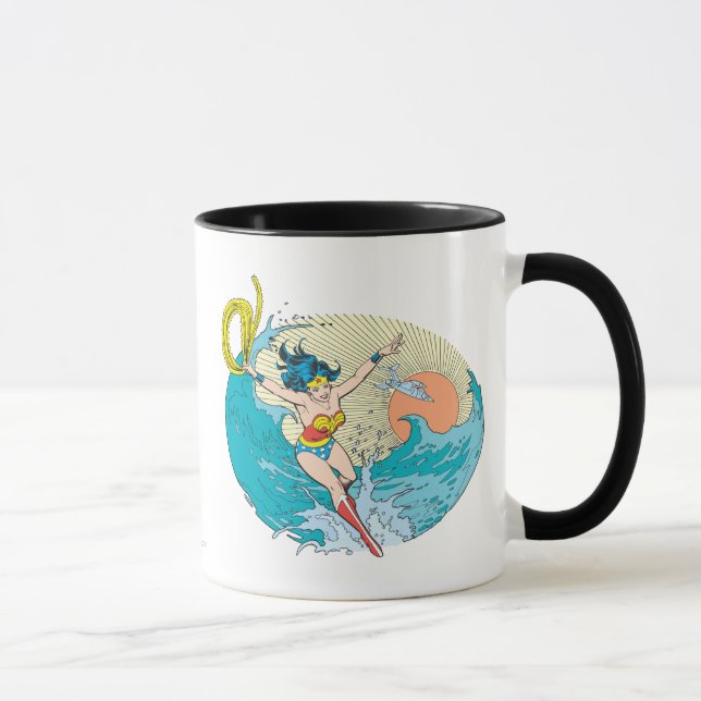 Wonder Woman Ocean Sky Tasse (Rechts)