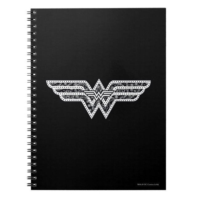 Wonder Woman Paisley Logo Notizblock (Vorderseite)
