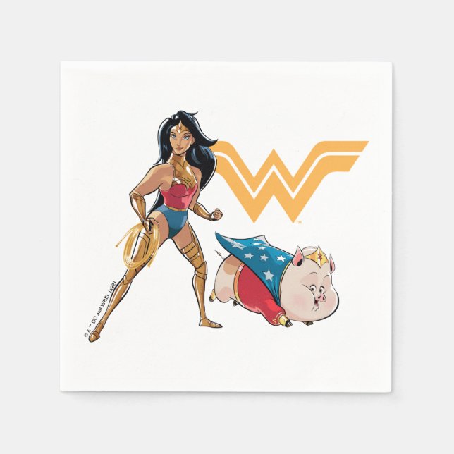 Wonder Woman & PB Serviette (Vorderseite)