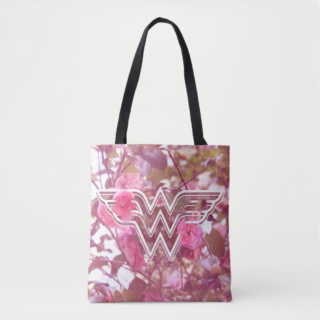 Wonder Woman Pink Camellier Blume Logo (Vorderseite)