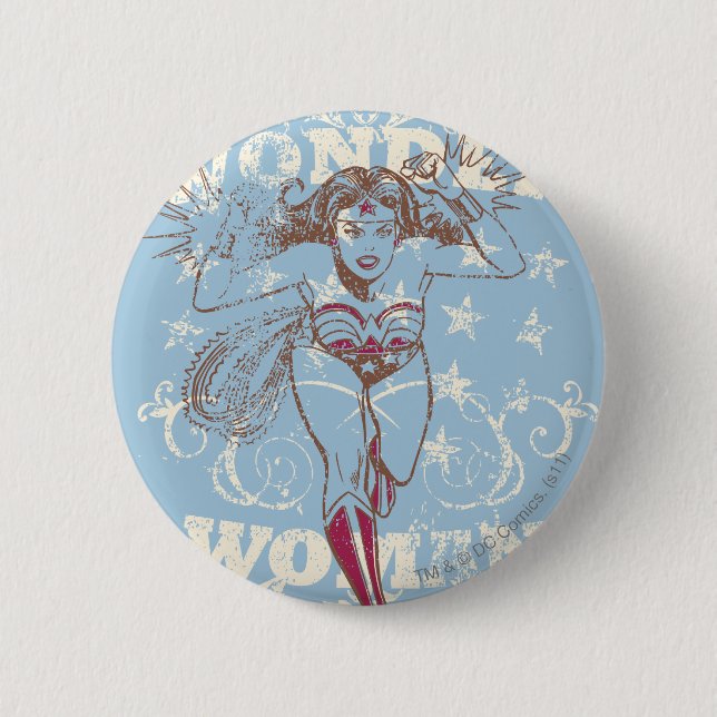 Wonder Woman Pow Button (Vorderseite)