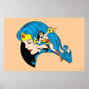 Wonder Woman Profil Hintergrund Poster