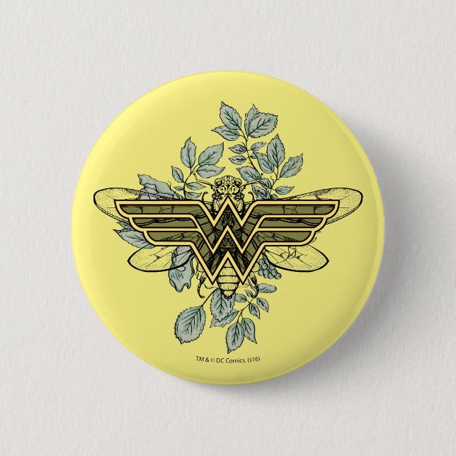 Wonder Woman Queen Bee Logo Button (Vorderseite)