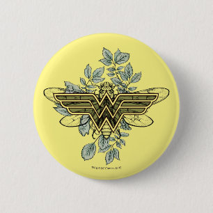 Wonder Woman Queen Bee Logo Button