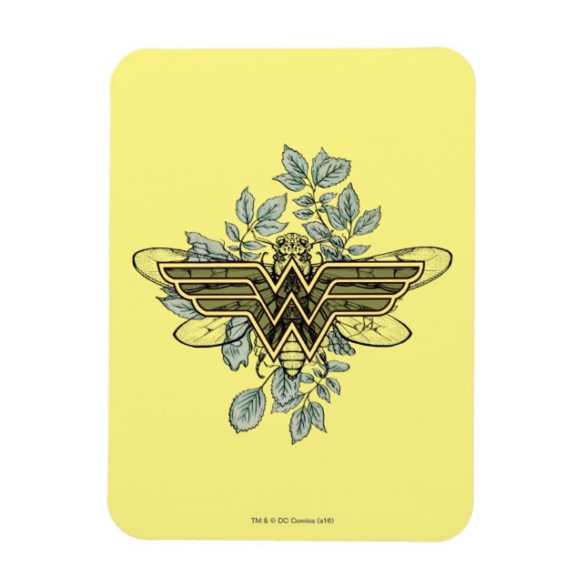 Wonder Woman Queen Bee Logo Magnet (Vertikal)