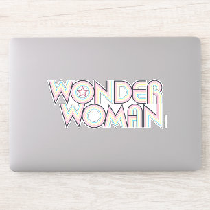 Wonder Woman Rainbow Logo Aufkleber