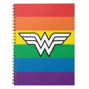 Wonder Woman Rainbow Logo Notizblock