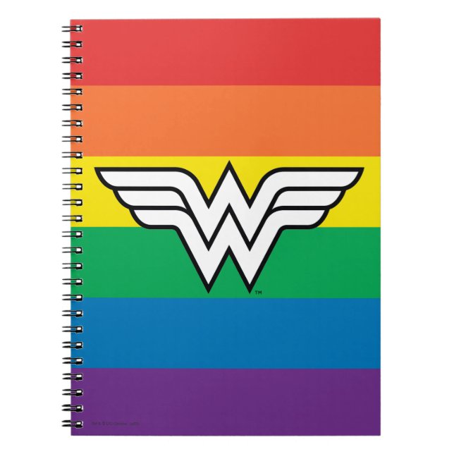Wonder Woman Rainbow Logo Notizblock (Vorderseite)