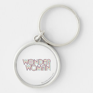 Wonder Woman Rainbow Logo Schlüsselanhänger