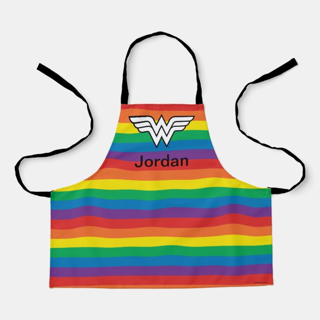 Wonder Woman Rainbow Logo Schürze (Vorderseite)