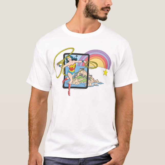 Wonder Woman Rainbow T-Shirt (Vorderseite)