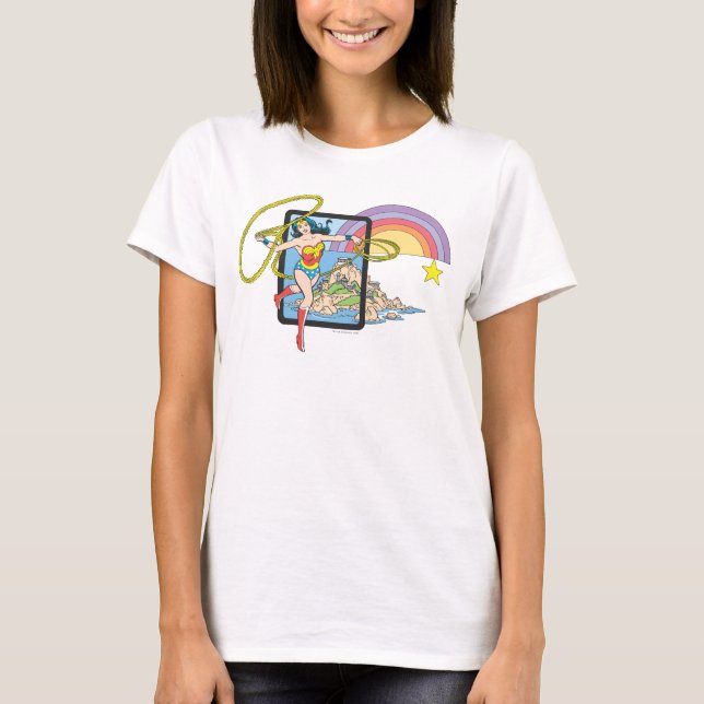 Wonder Woman Rainbow T-Shirt (Vorderseite)