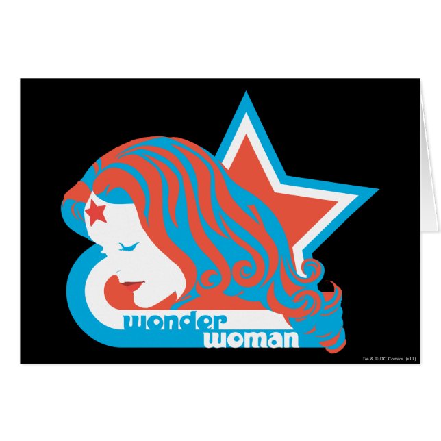 Wonder Woman Red & Blue Star (Vorderseite (Horizontal))
