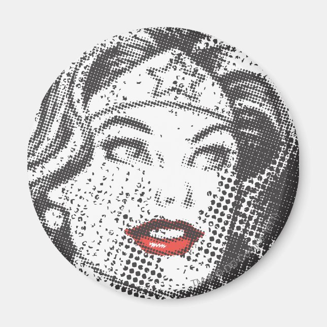 Wonder Woman Red Lips Magnet (Vorne)