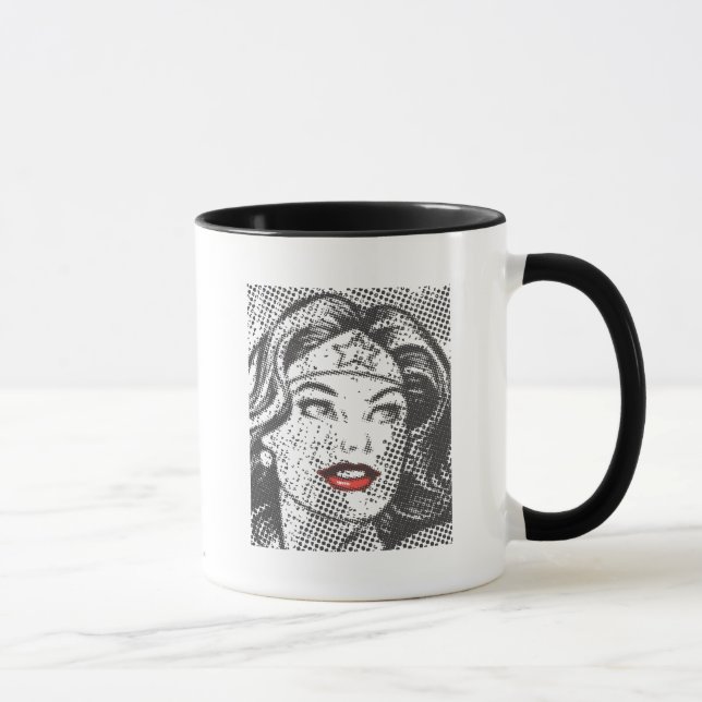 Wonder Woman Red Lips Tasse (Rechts)