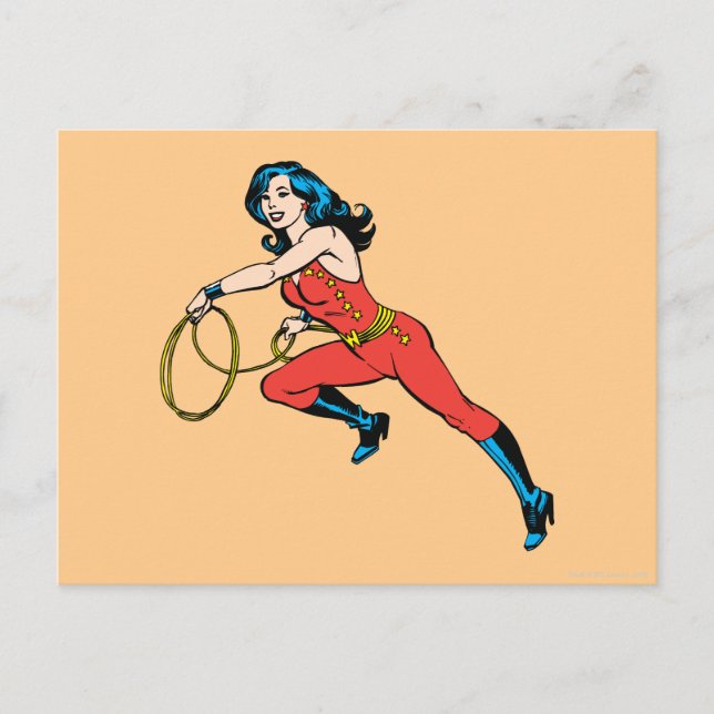 Wonder Woman Red Outfit Postkarte (Vorderseite)