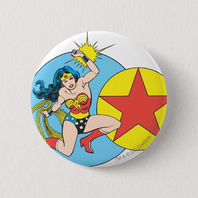 Wonder Woman Red Star Button (Vorderseite)