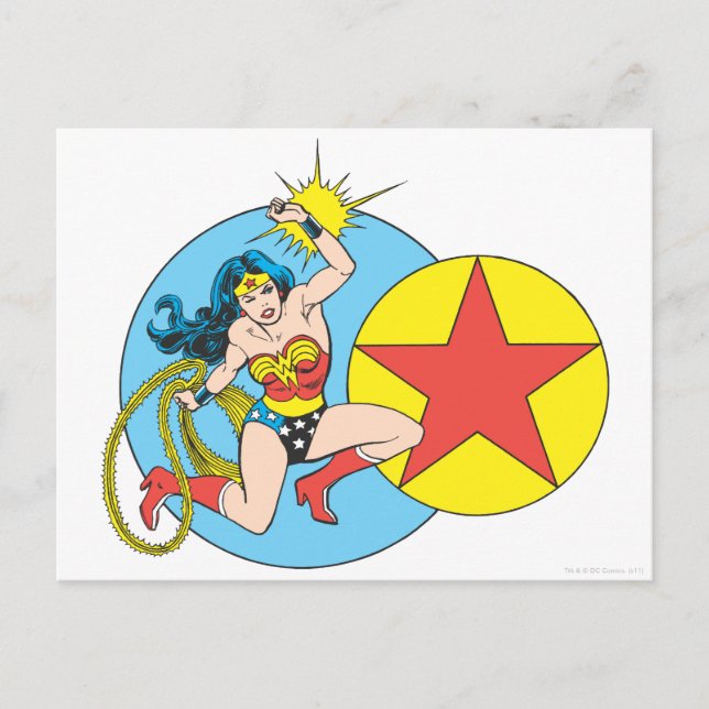 Wonder Woman Red Star Postkarte (Vorderseite)
