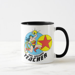 Wonder Woman Red Star Teacher Tasse