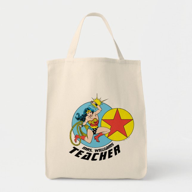 Wonder Woman Red Star Teacher Tragetasche (Vorne)