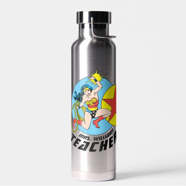 Wonder Woman Red Star Teacher Trinkflasche (Links)