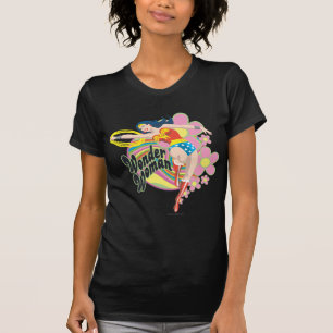 Wonder Woman Retro Blume T-Shirt