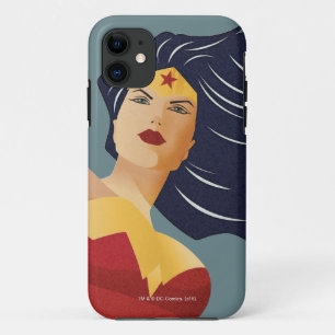 Wonder Woman Retro City Sunburst Case-Mate iPhone Hülle
