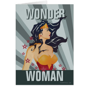 Wonder Woman Retro Profil Sunburst