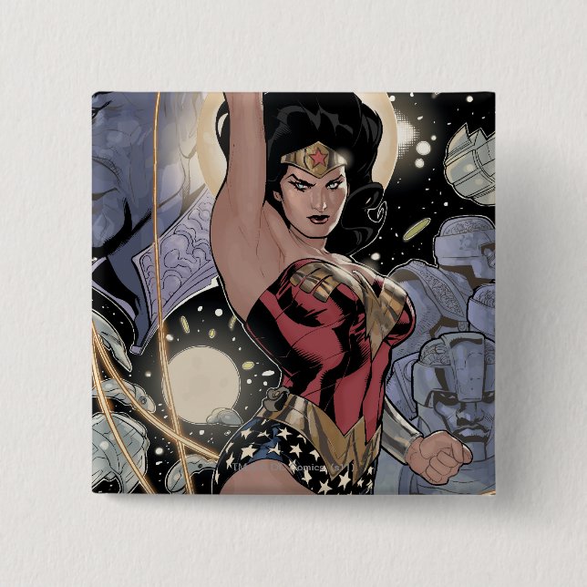 Wonder Woman Rückkehr der Khundi Farbe Button (Vorderseite)