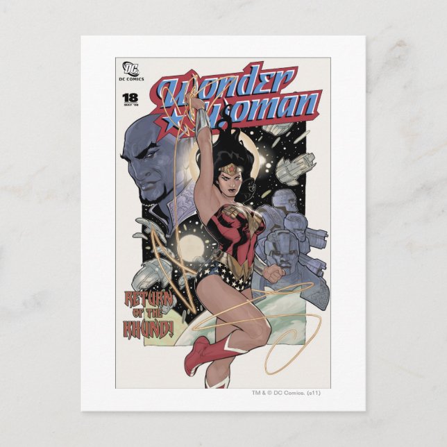 Wonder Woman Rückkehr der Khundi Farbe Postkarte (Vorderseite)