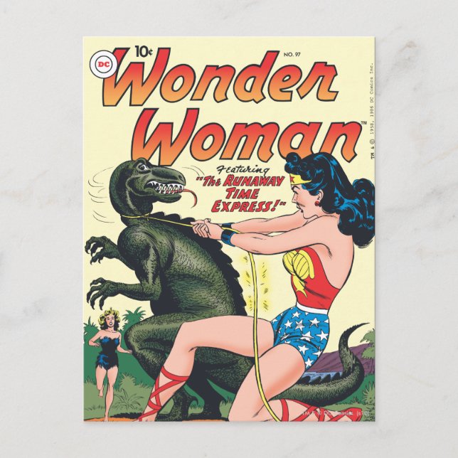 Wonder Woman Runaway Time Express Postkarte (Vorderseite)