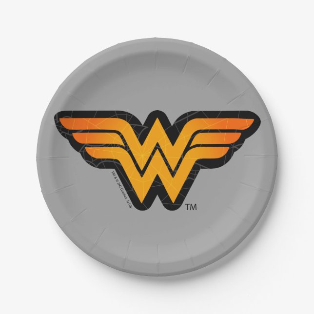 Wonder Woman | Saisonal Inspiriert Logo Pappteller (Vorderseite)