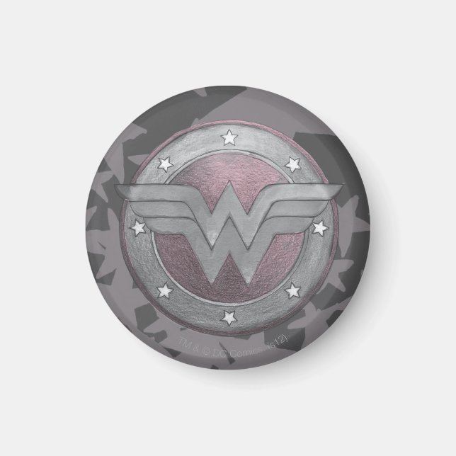 Wonder Woman Shield Pattern Magnet (Vorne)