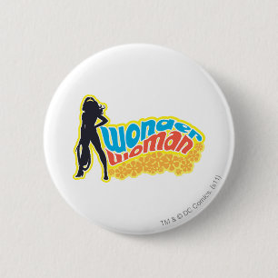 Wonder Woman Silhouette Button