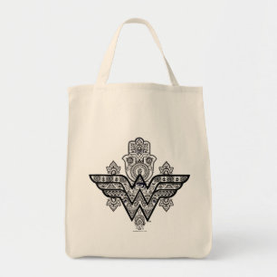 Wonder Woman Spirituosen Paisley Hamsa Logo Tragetasche