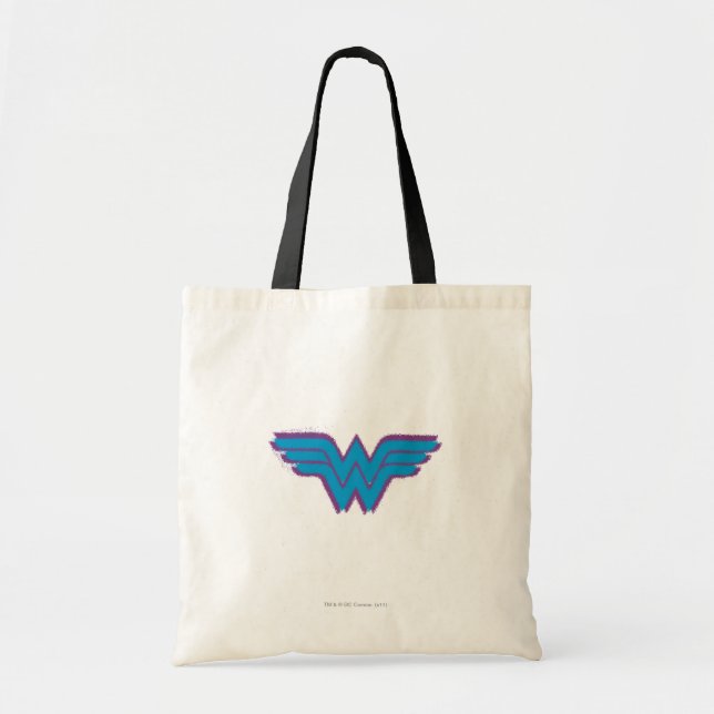 Wonder Woman Spray Paint Logo Tragetasche (Vorne)