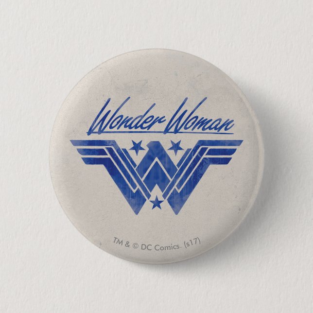 Wonder Woman Stacks Symbol Button (Vorderseite)